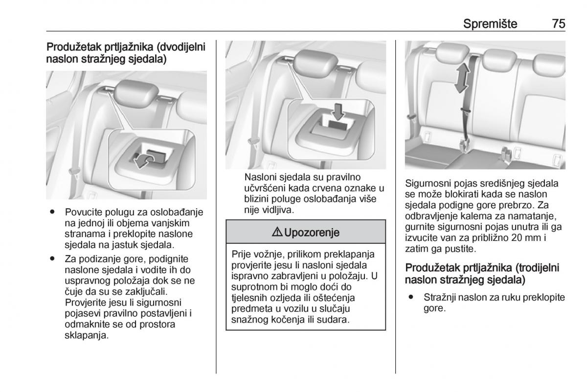 Opel Insignia B vlasnicko uputstvo / page 77