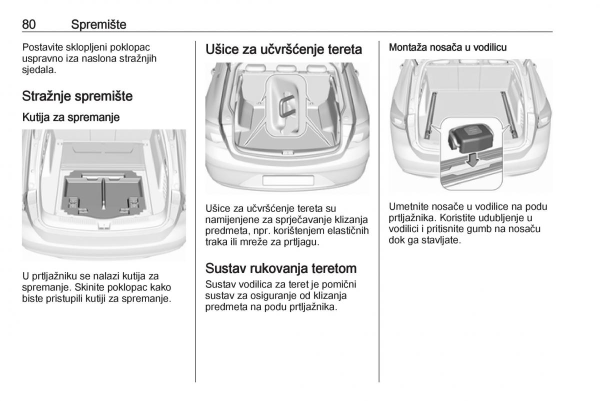 Opel Insignia B vlasnicko uputstvo / page 82