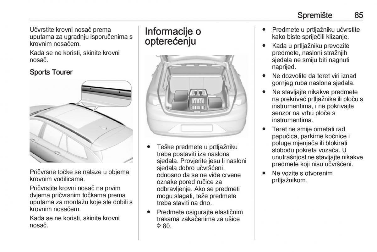 Opel Insignia B vlasnicko uputstvo / page 87