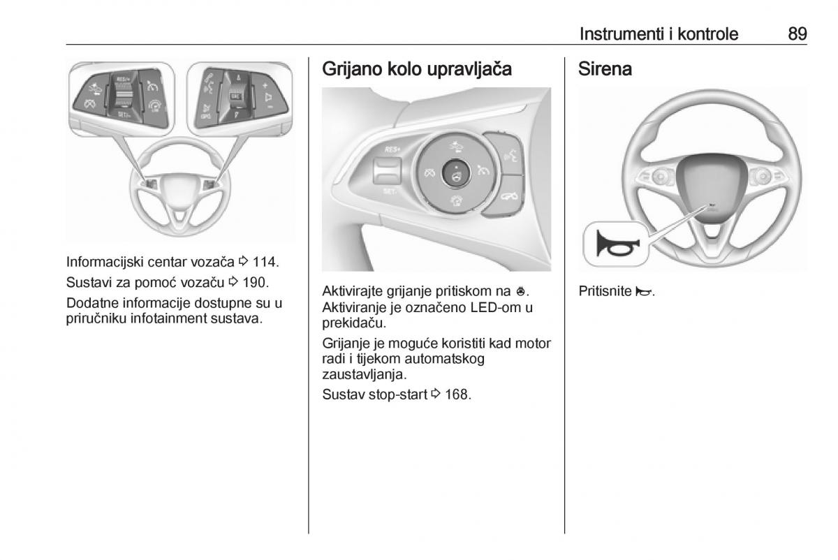 Opel Insignia B vlasnicko uputstvo / page 91