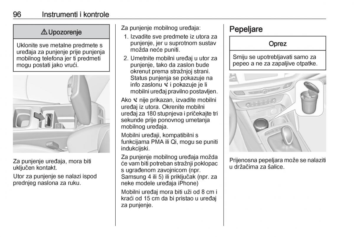 Opel Insignia B vlasnicko uputstvo / page 98