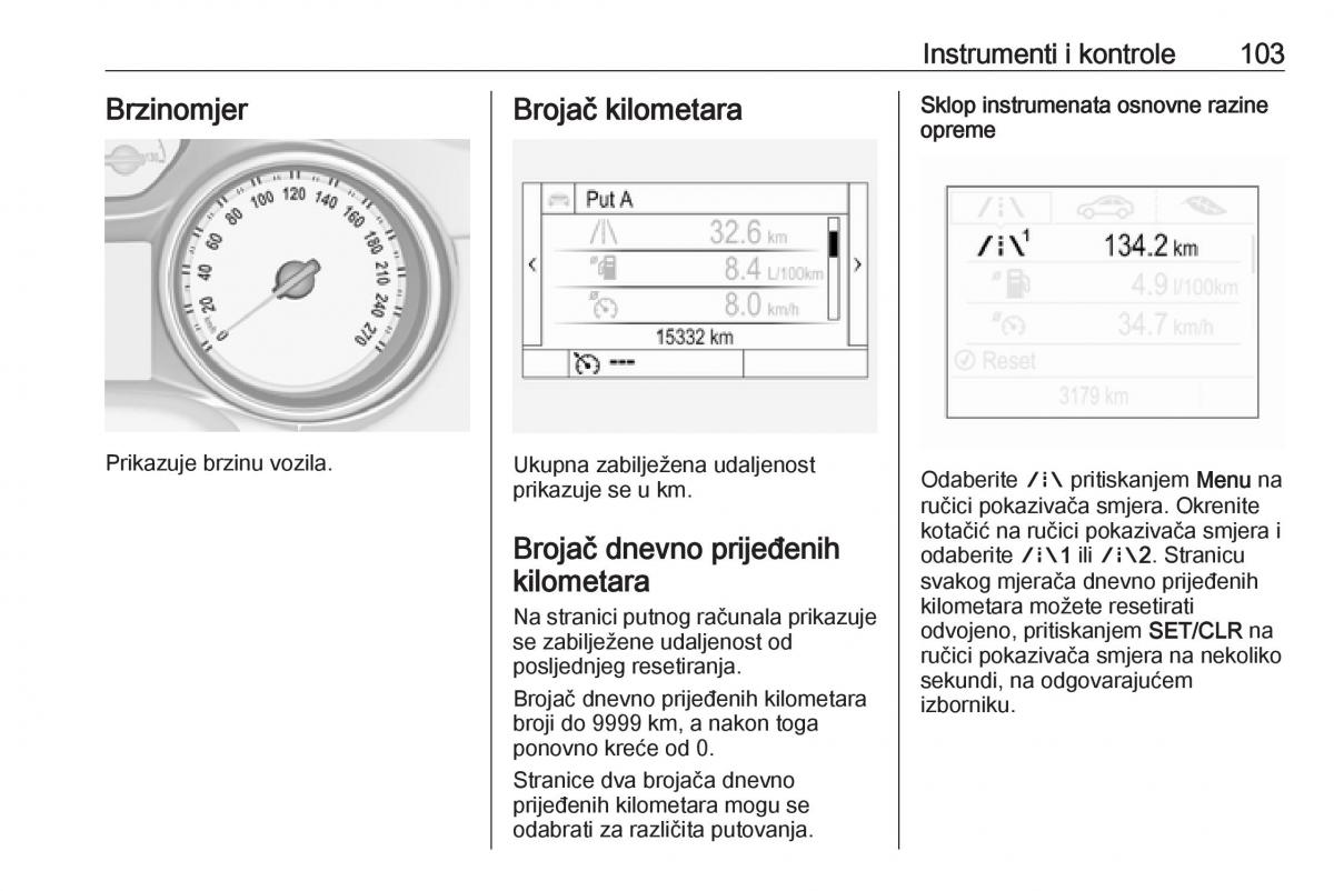 Opel Insignia B vlasnicko uputstvo / page 105