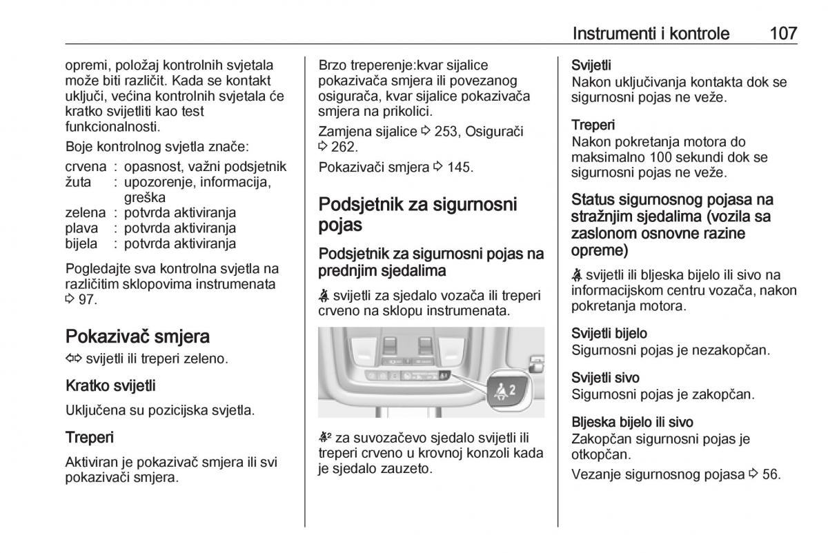 Opel Insignia B vlasnicko uputstvo / page 109