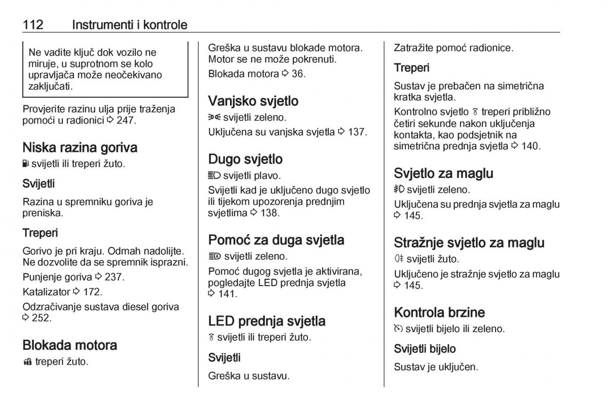 Opel Insignia B vlasnicko uputstvo / page 114