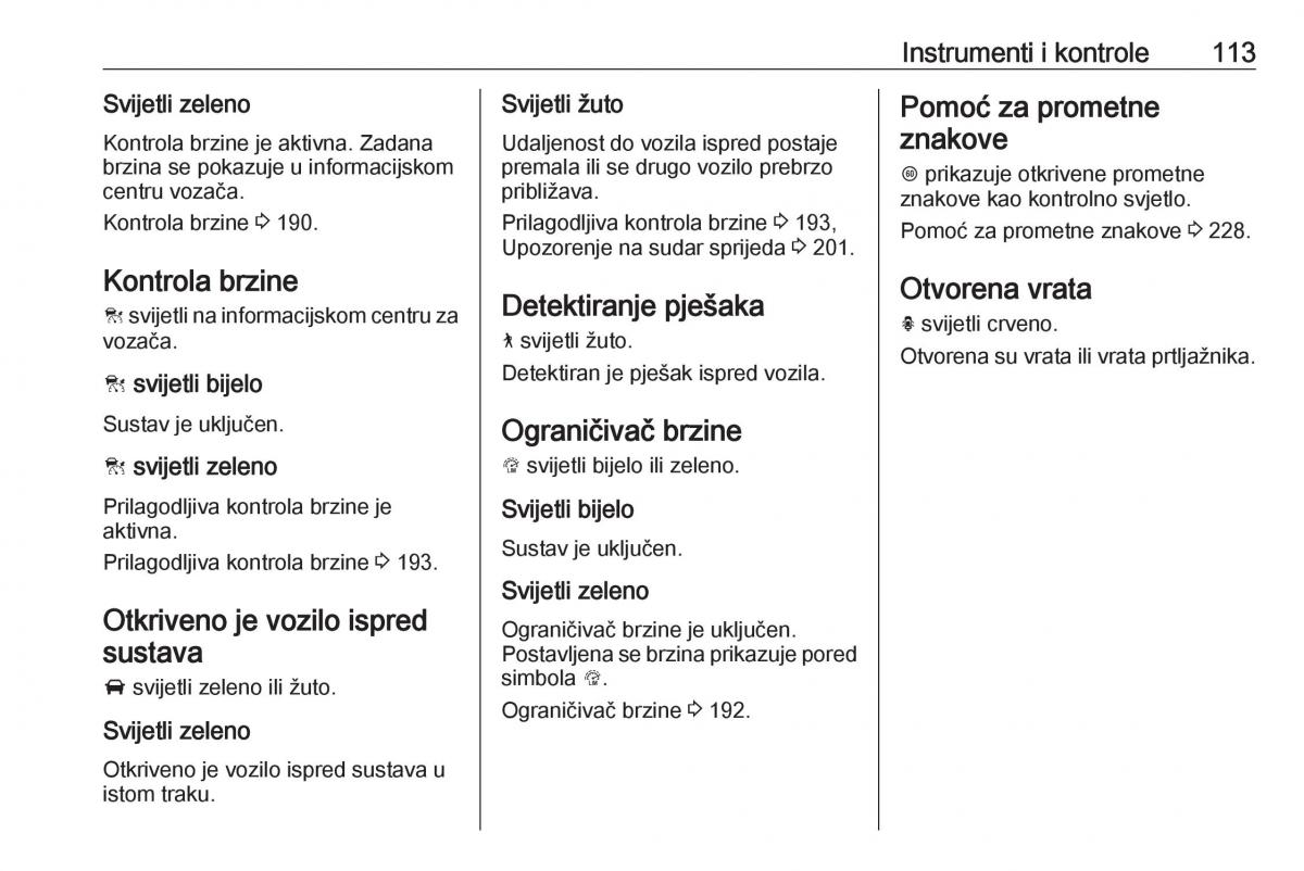 Opel Insignia B vlasnicko uputstvo / page 115