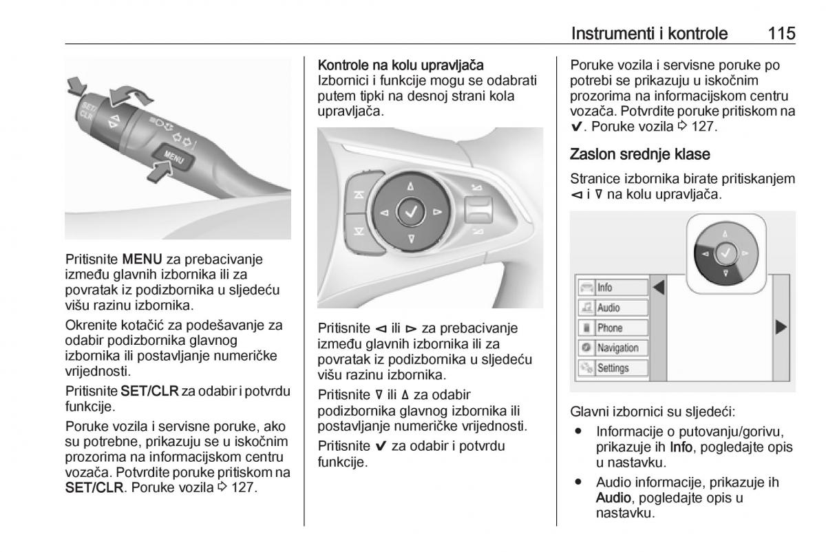 Opel Insignia B vlasnicko uputstvo / page 117