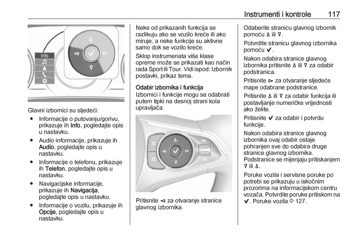 Opel Insignia B vlasnicko uputstvo / page 119