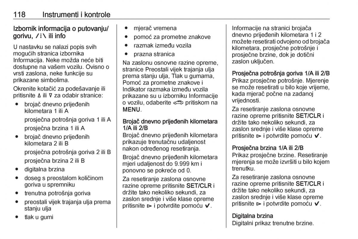 Opel Insignia B vlasnicko uputstvo / page 120