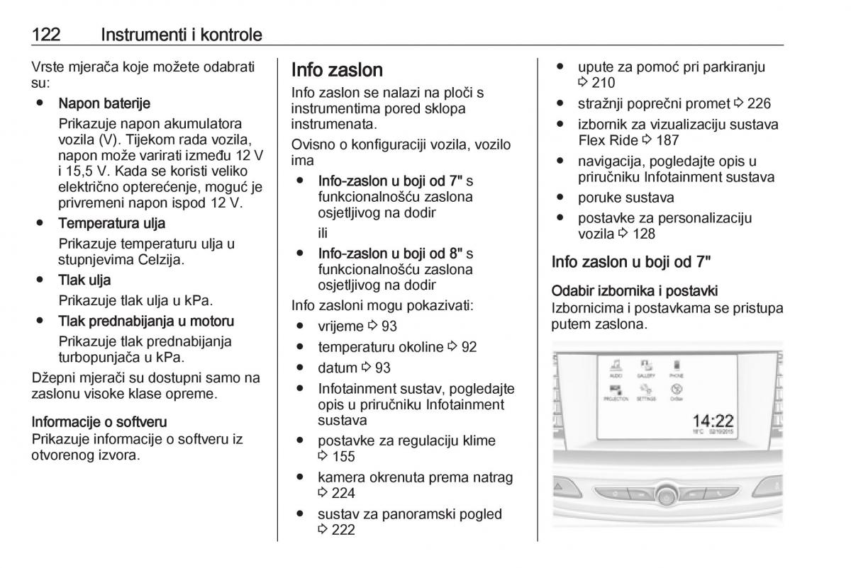 Opel Insignia B vlasnicko uputstvo / page 124