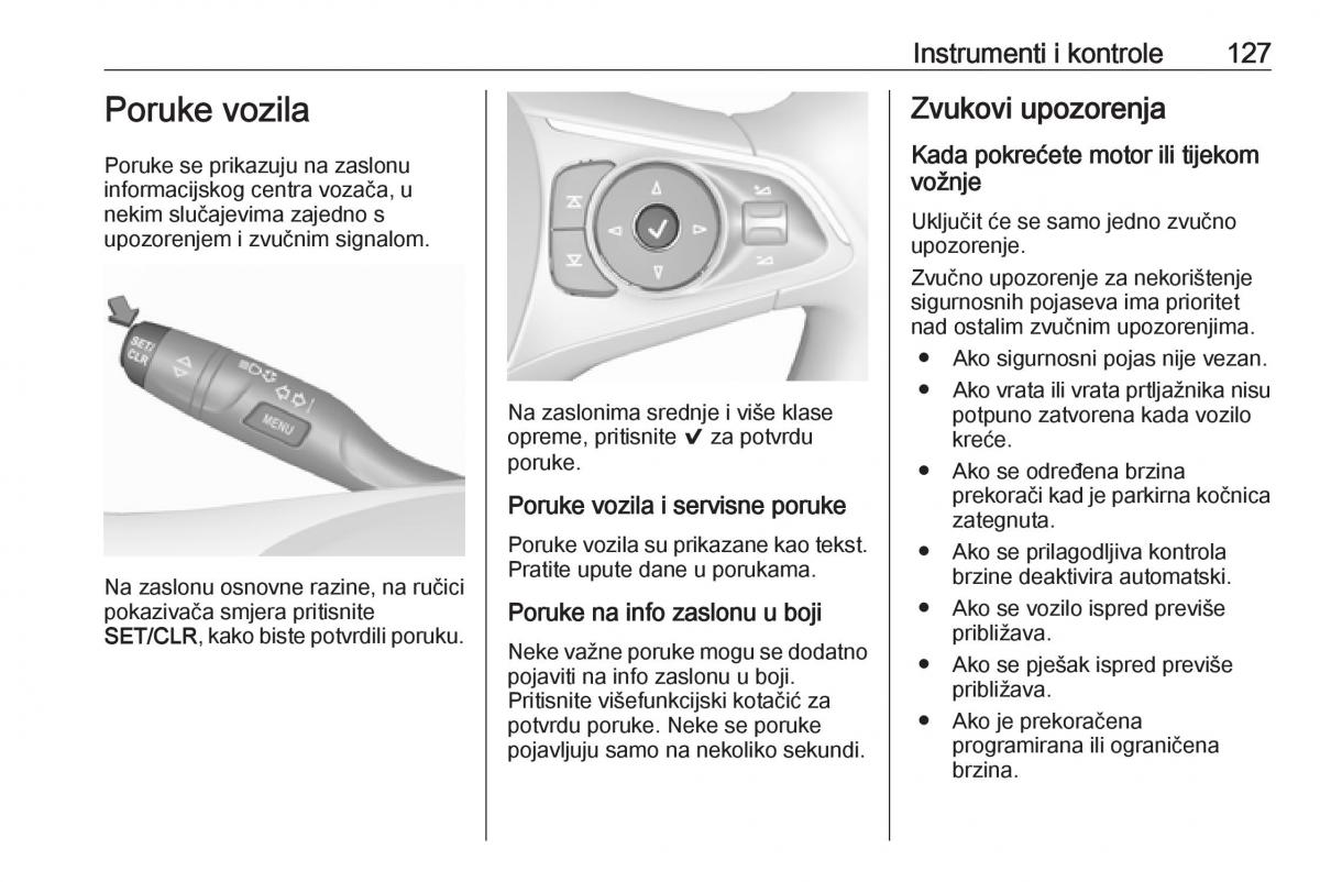 Opel Insignia B vlasnicko uputstvo / page 129