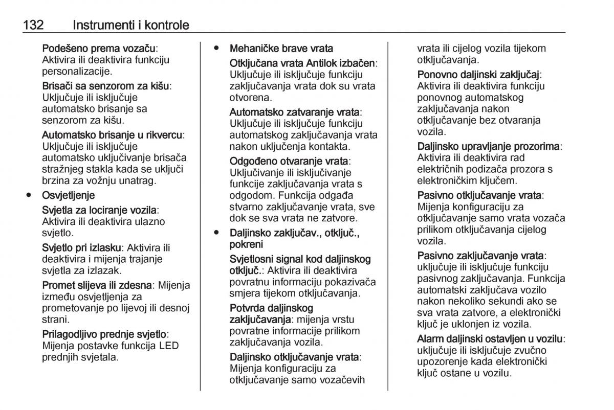 Opel Insignia B vlasnicko uputstvo / page 134