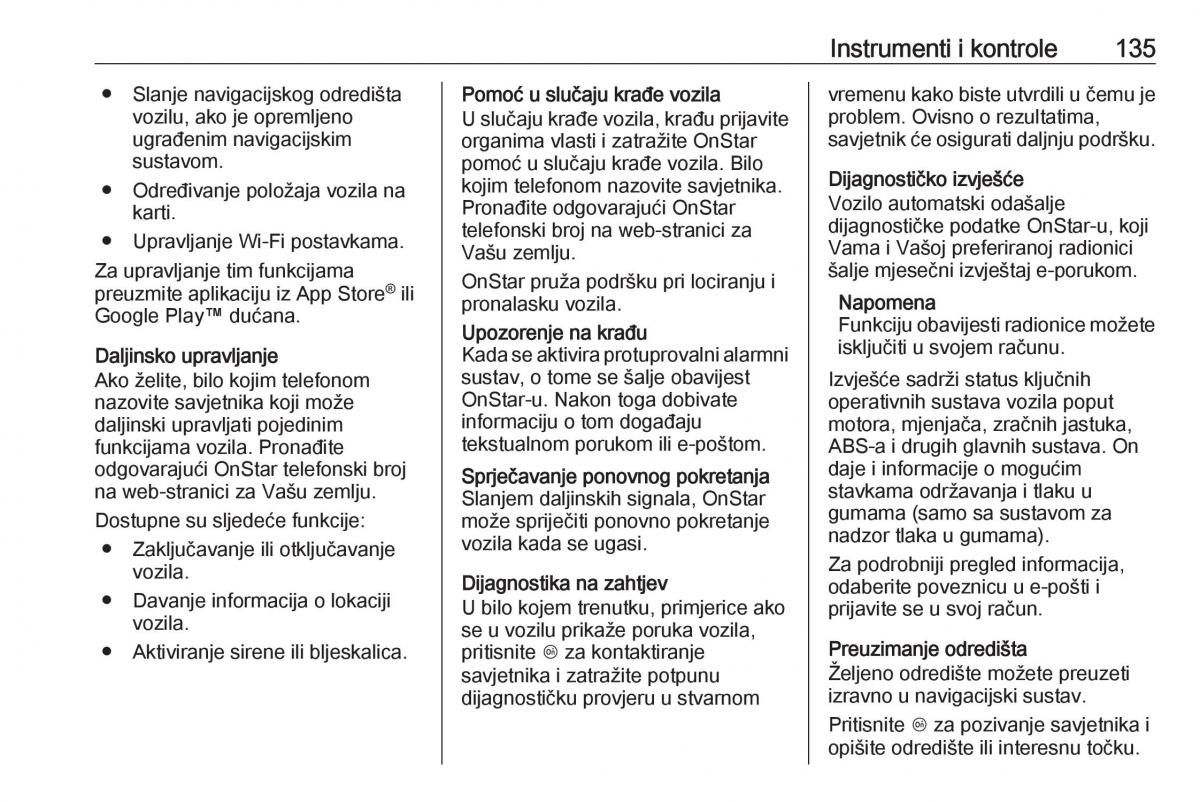 Opel Insignia B vlasnicko uputstvo / page 137