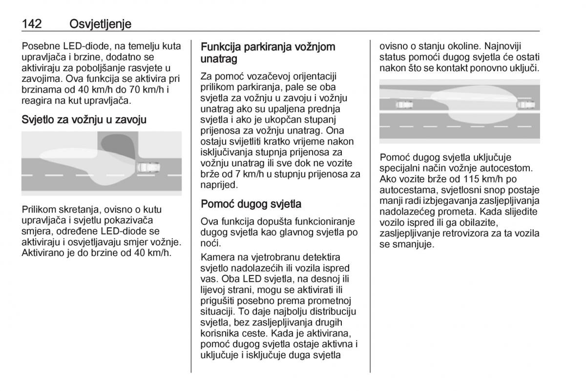 Opel Insignia B vlasnicko uputstvo / page 144