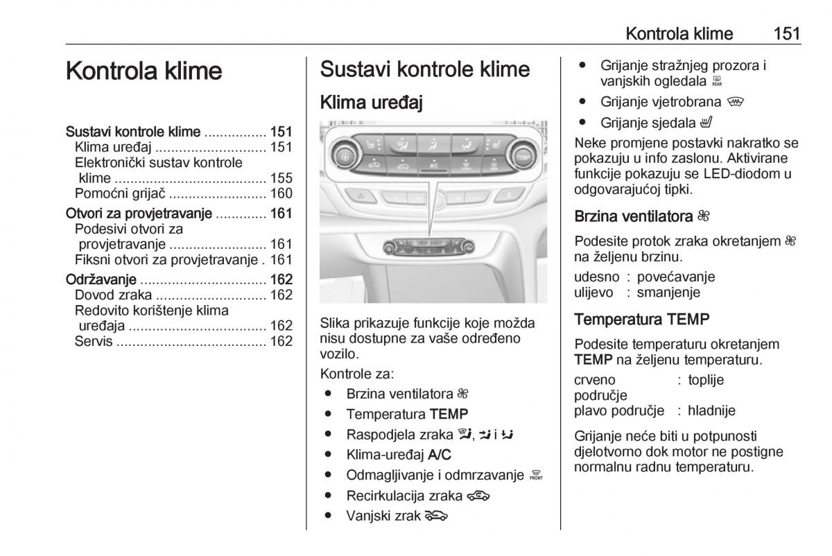 Opel Insignia B vlasnicko uputstvo / page 153