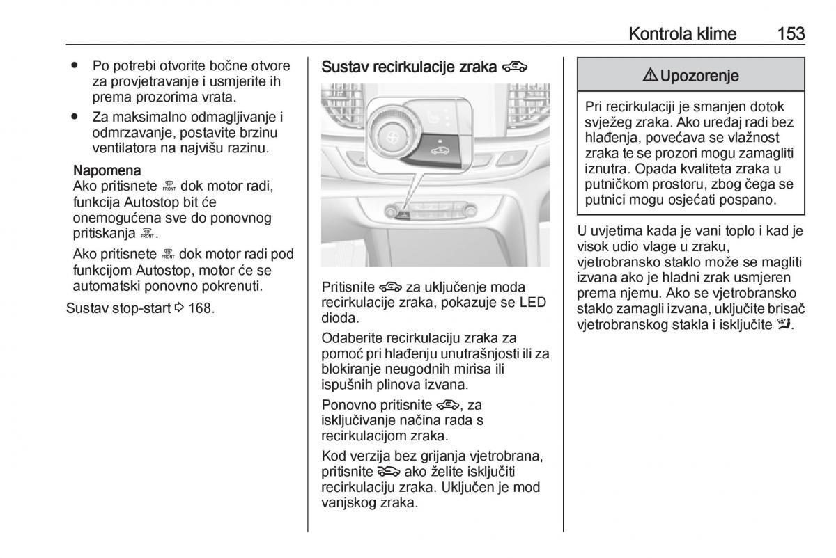 Opel Insignia B vlasnicko uputstvo / page 155