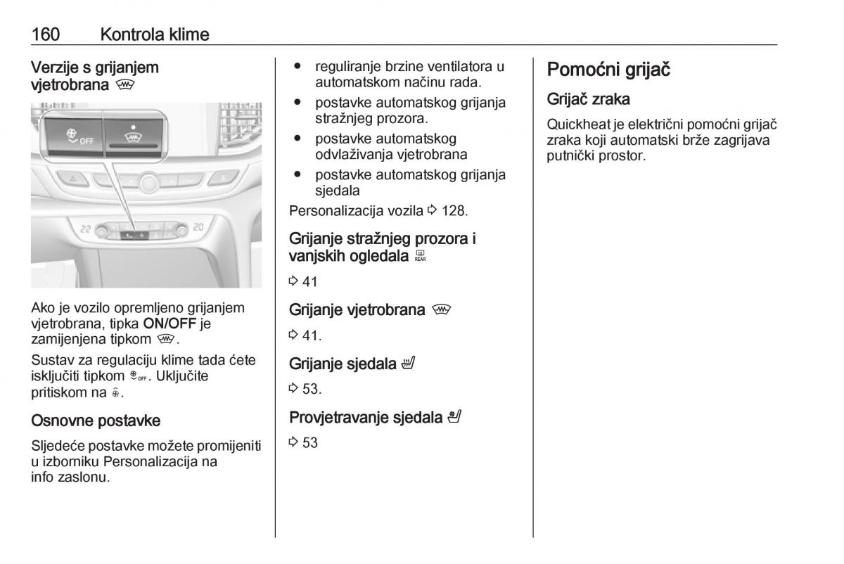 Opel Insignia B vlasnicko uputstvo / page 162