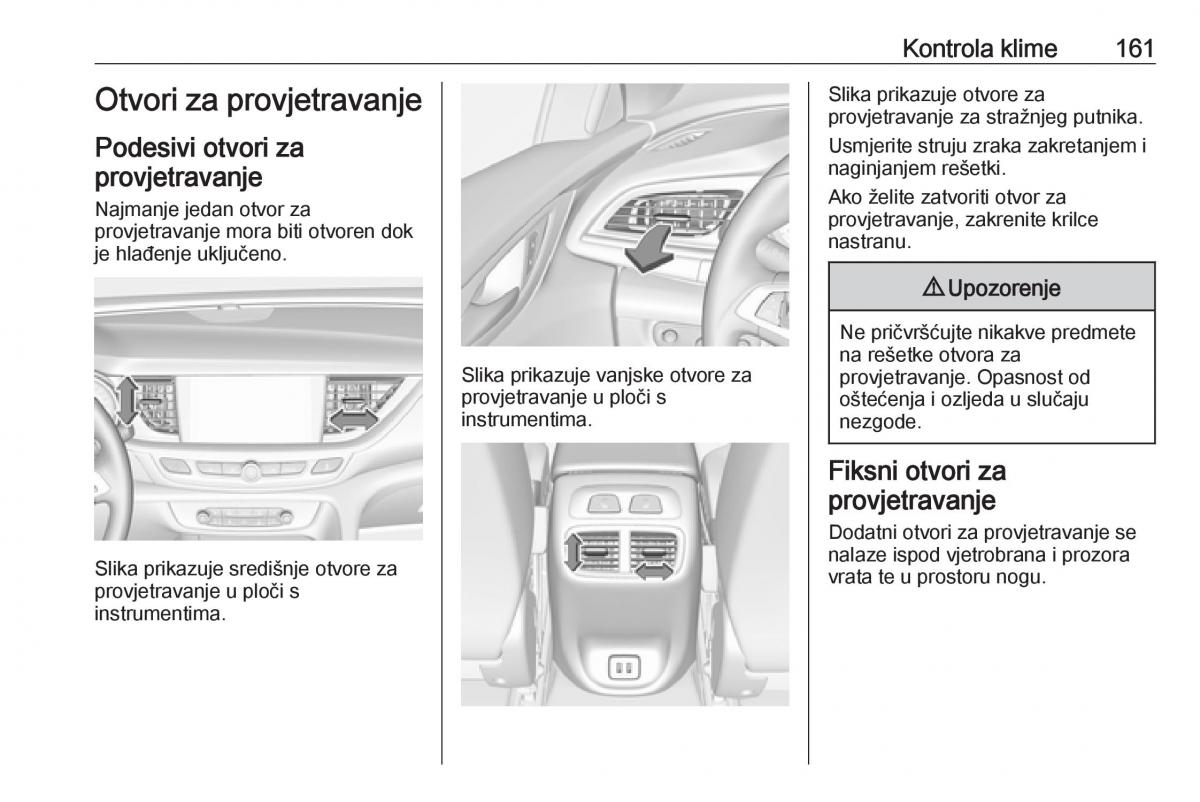 Opel Insignia B vlasnicko uputstvo / page 163