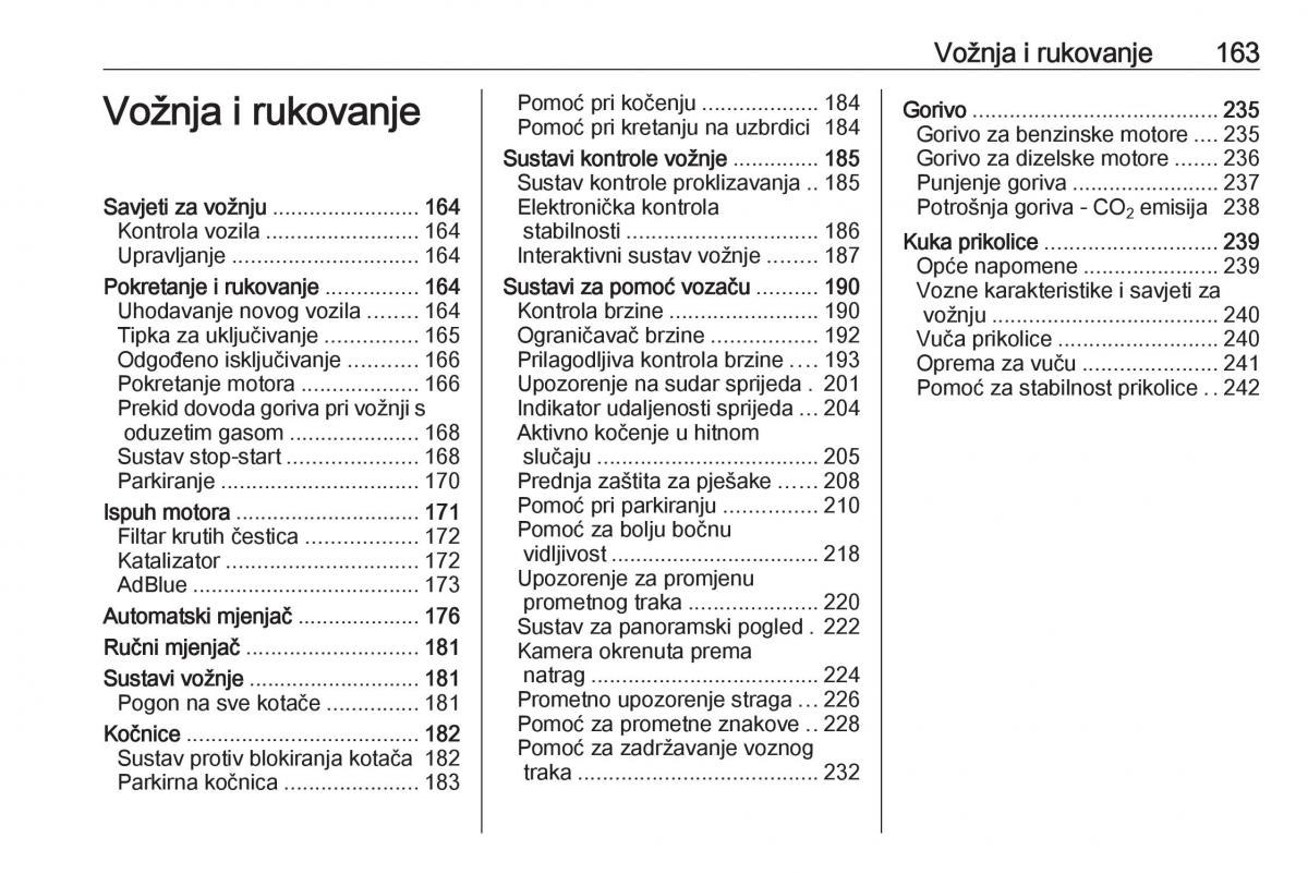 Opel Insignia B vlasnicko uputstvo / page 165