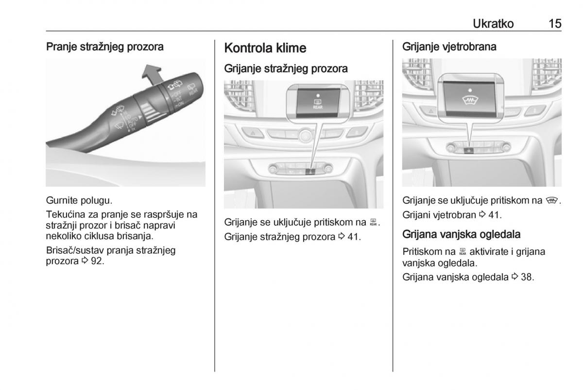 Opel Insignia B vlasnicko uputstvo / page 17