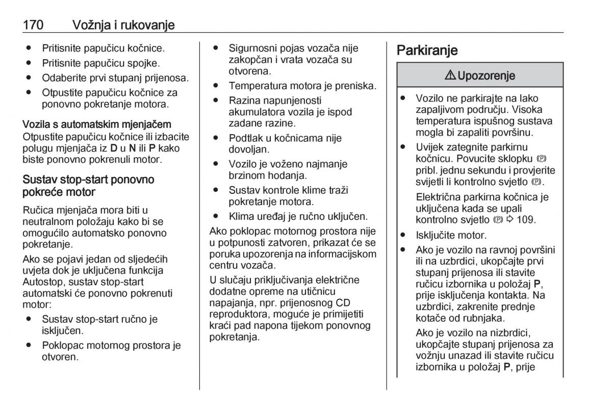 Opel Insignia B vlasnicko uputstvo / page 172