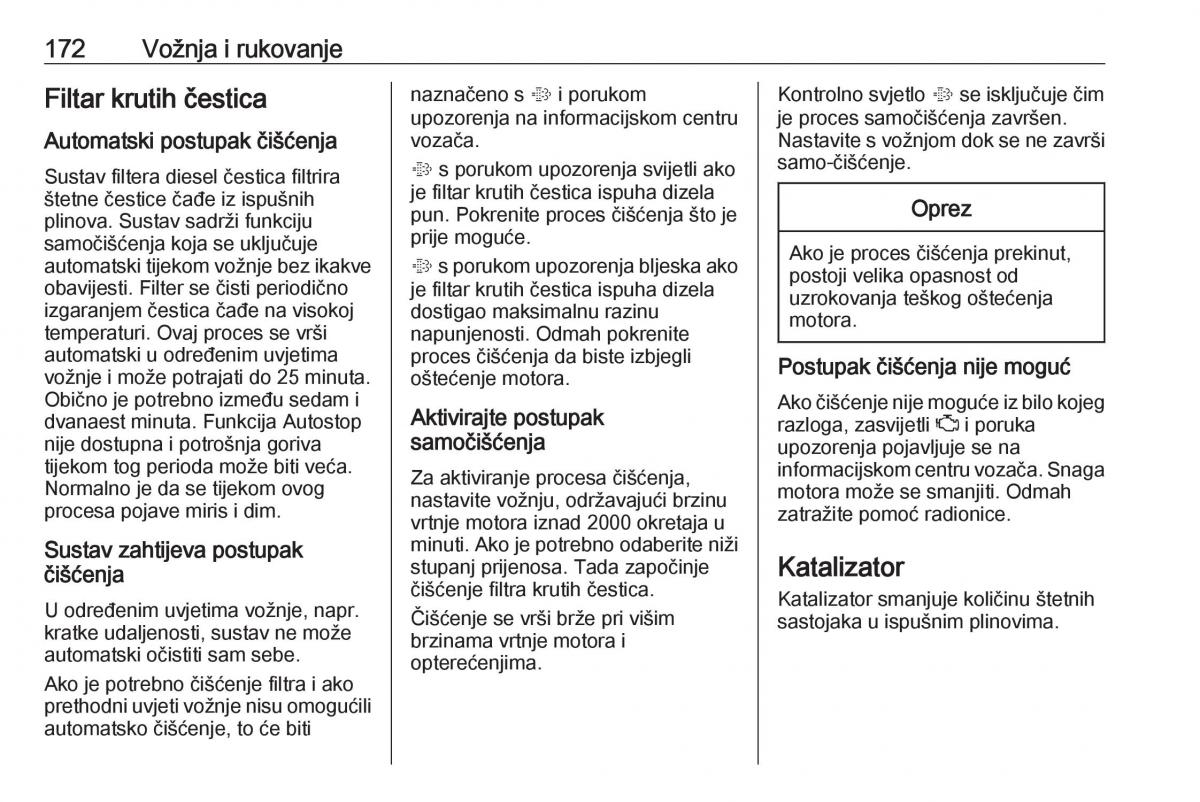 Opel Insignia B vlasnicko uputstvo / page 174