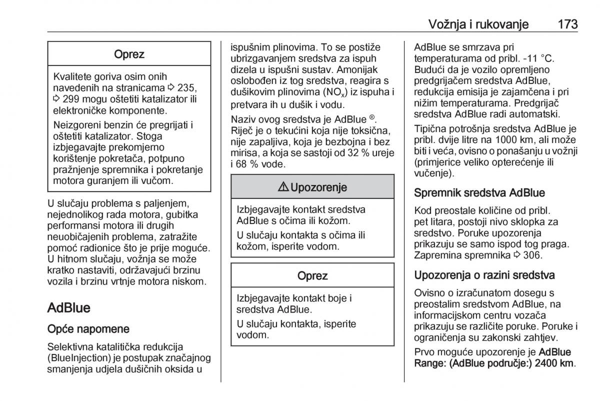 Opel Insignia B vlasnicko uputstvo / page 175