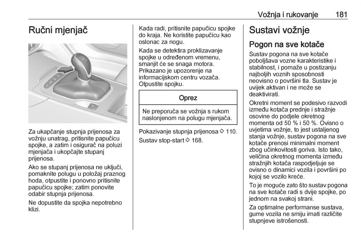 Opel Insignia B vlasnicko uputstvo / page 183