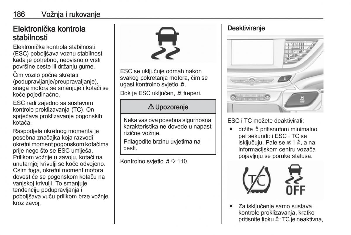 Opel Insignia B vlasnicko uputstvo / page 188