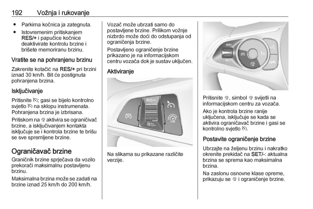 Opel Insignia B vlasnicko uputstvo / page 194