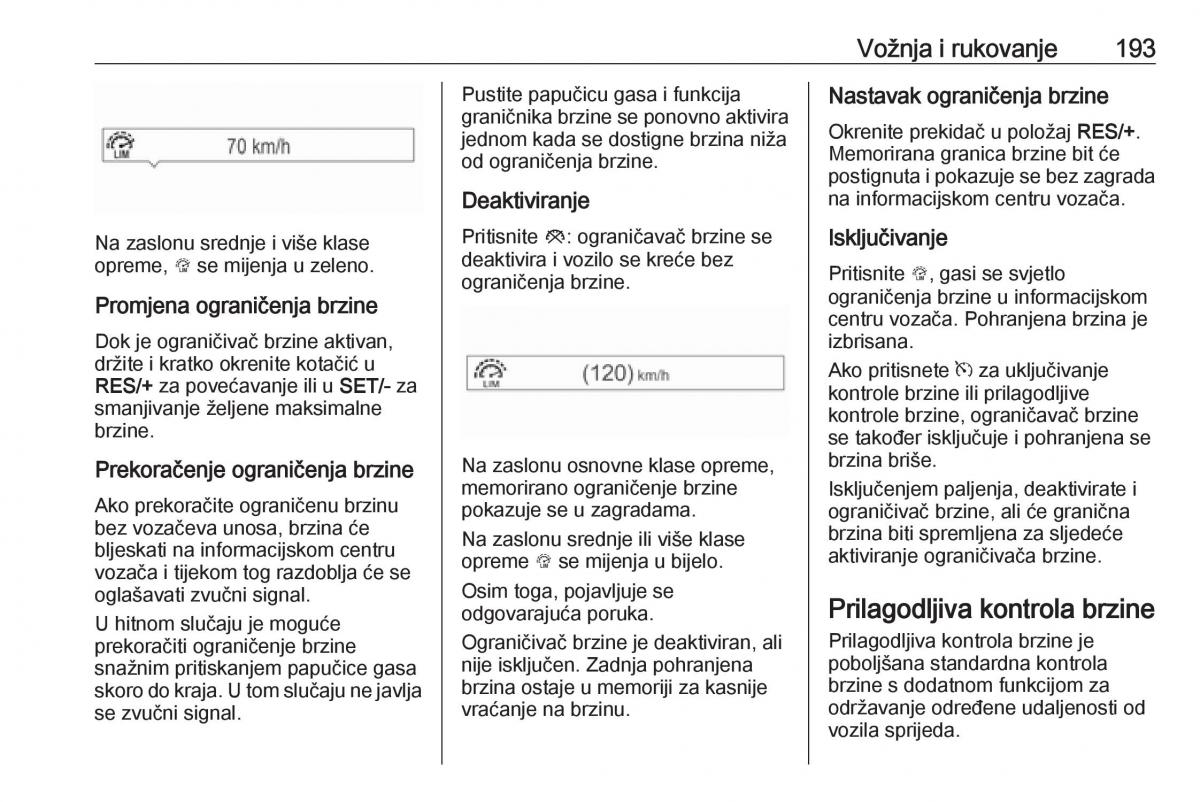 Opel Insignia B vlasnicko uputstvo / page 195