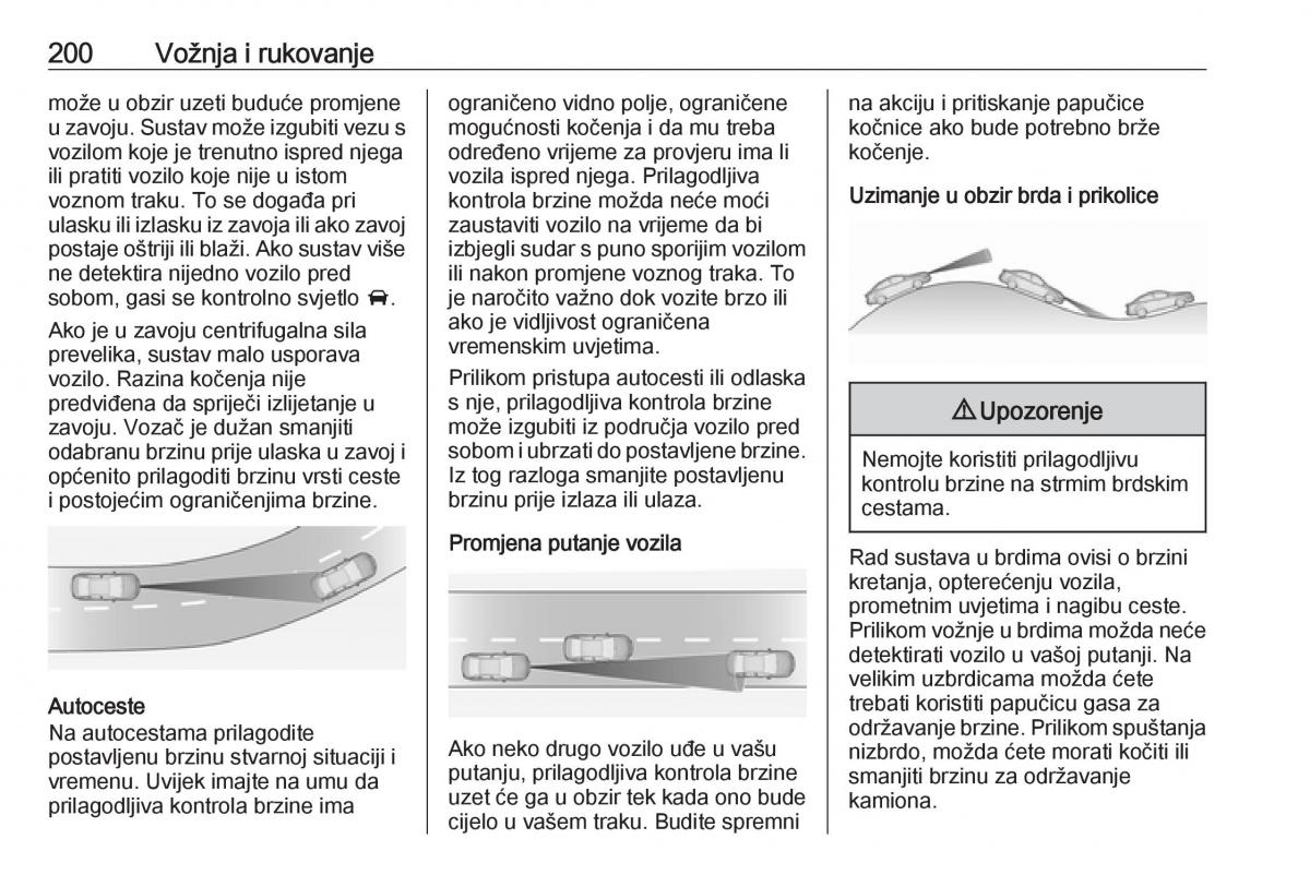 Opel Insignia B vlasnicko uputstvo / page 202