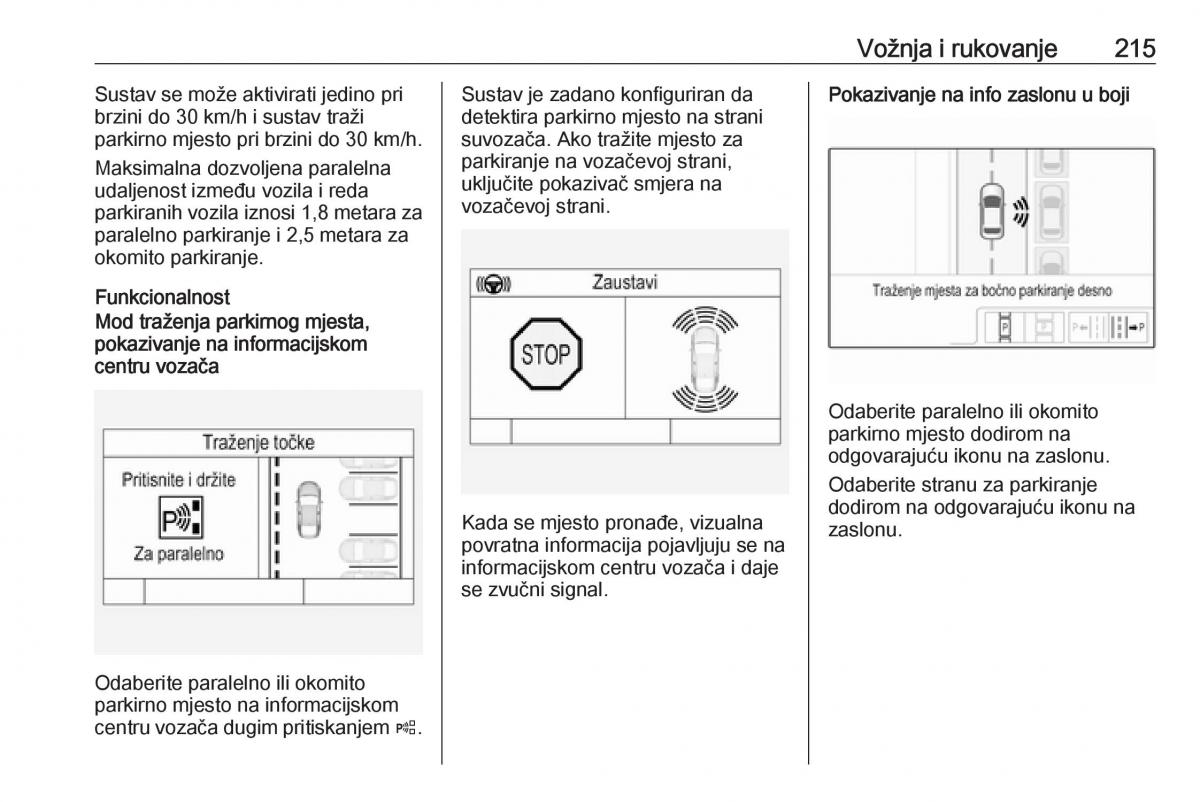 Opel Insignia B vlasnicko uputstvo / page 217