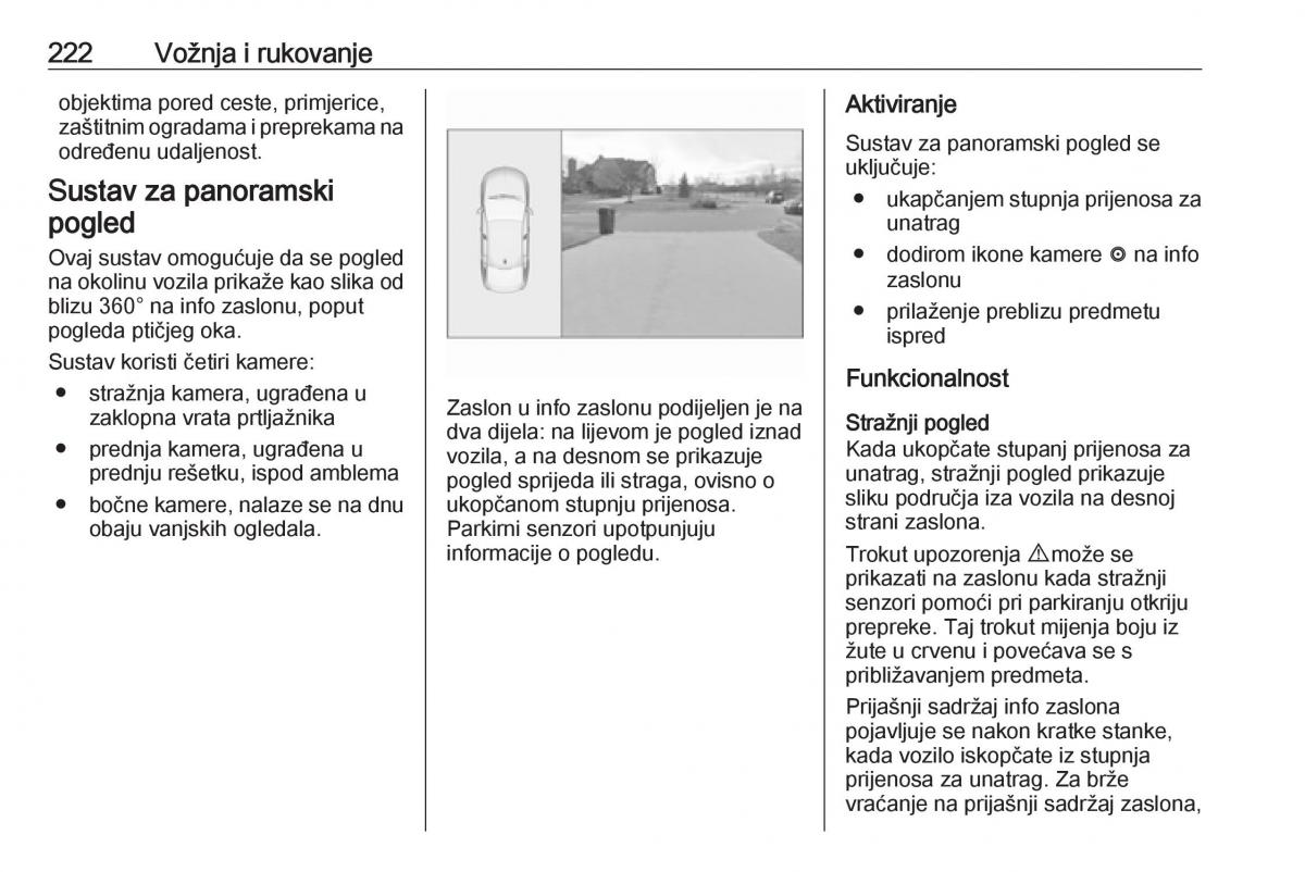 Opel Insignia B vlasnicko uputstvo / page 224