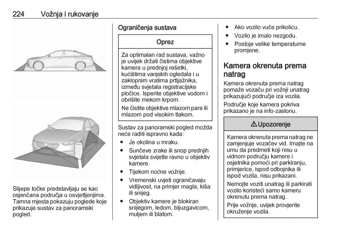 Opel Insignia B vlasnicko uputstvo / page 226