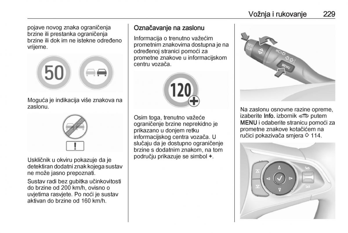 Opel Insignia B vlasnicko uputstvo / page 231