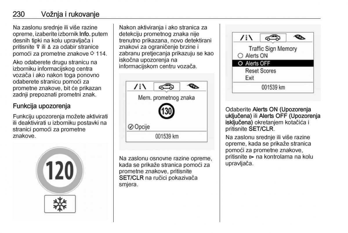 Opel Insignia B vlasnicko uputstvo / page 232