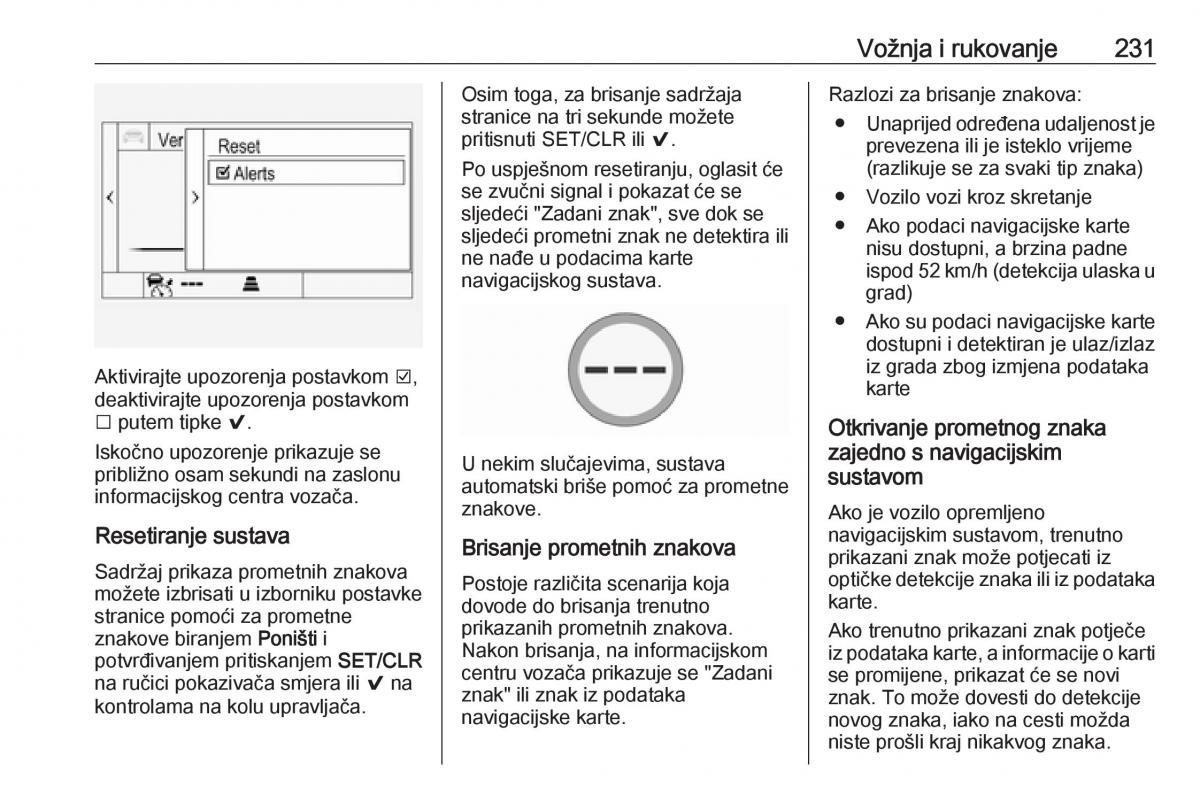 Opel Insignia B vlasnicko uputstvo / page 233