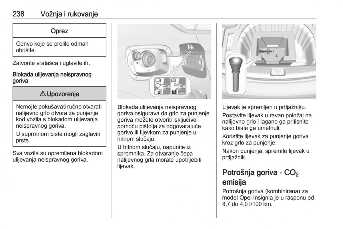 Opel Insignia B vlasnicko uputstvo / page 240