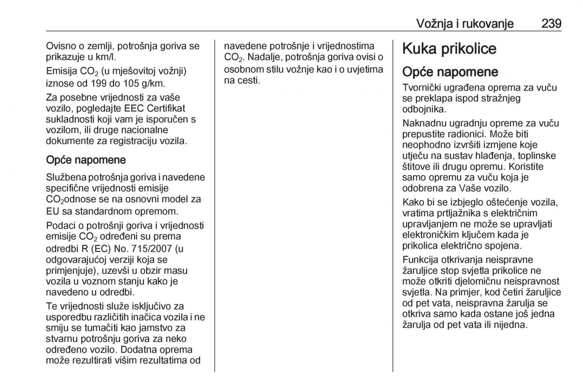 Opel Insignia B vlasnicko uputstvo / page 241