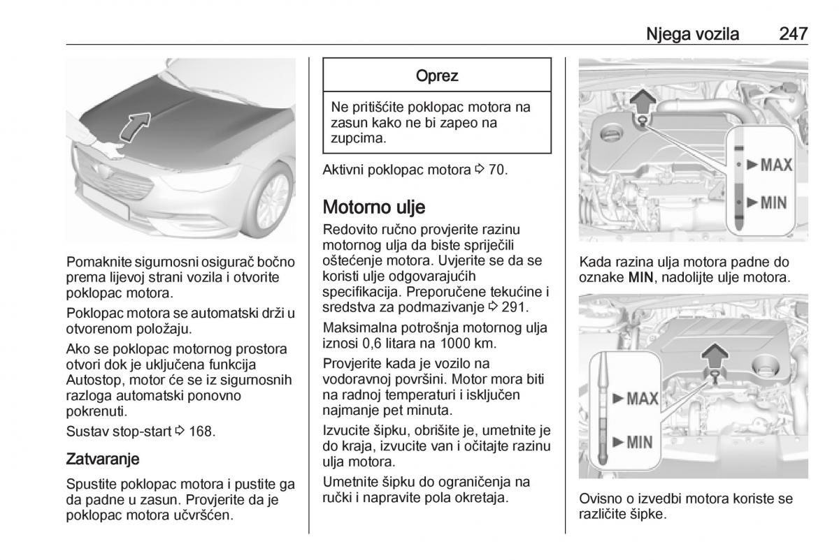 Opel Insignia B vlasnicko uputstvo / page 249