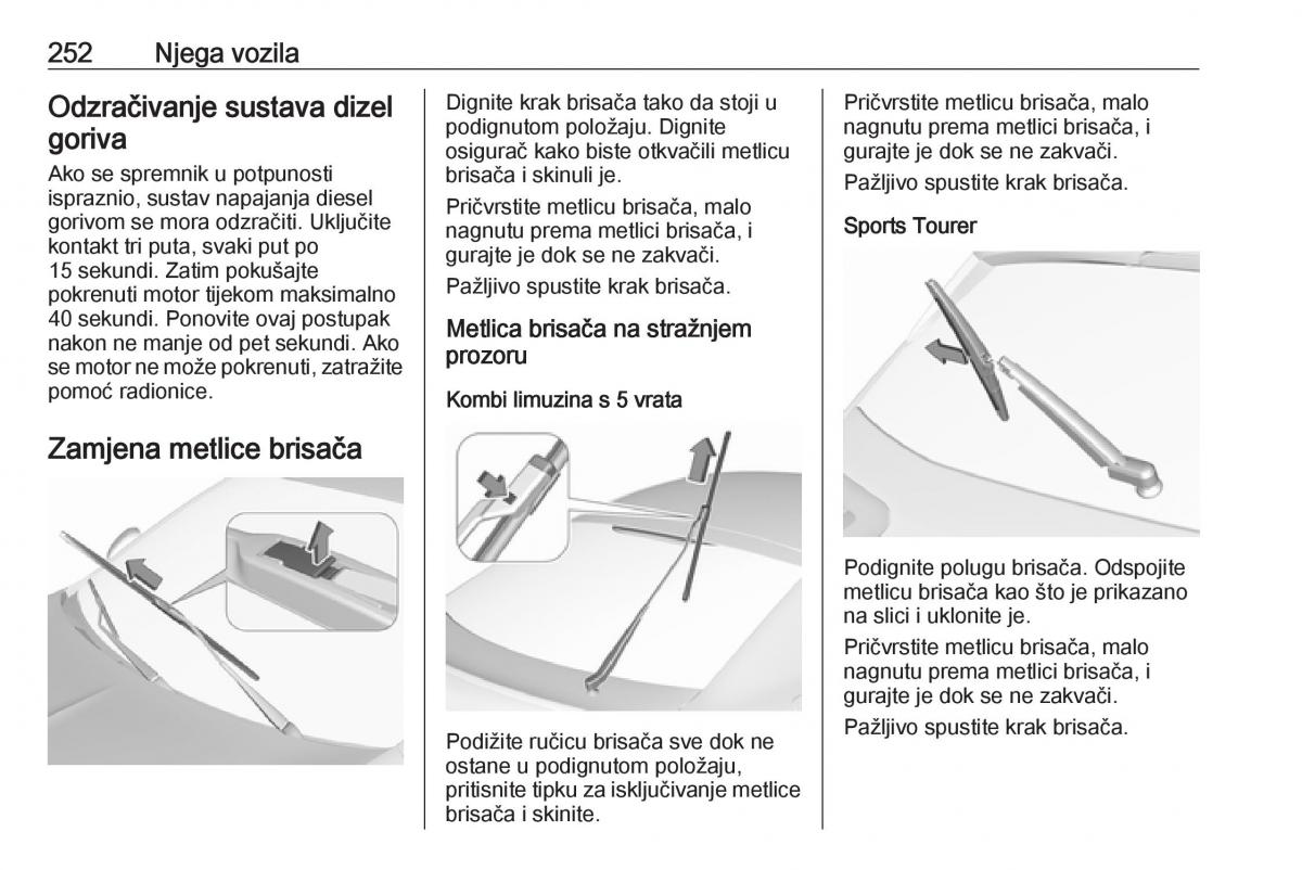 Opel Insignia B vlasnicko uputstvo / page 254