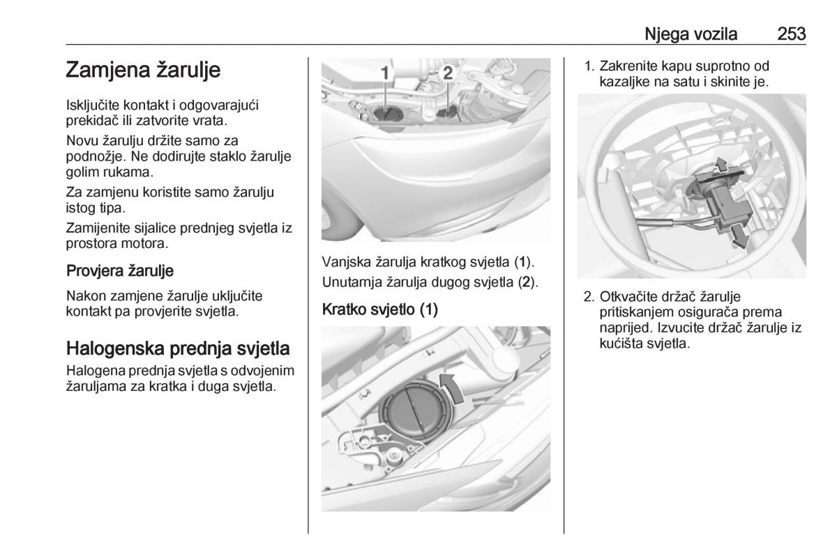 Opel Insignia B vlasnicko uputstvo / page 255