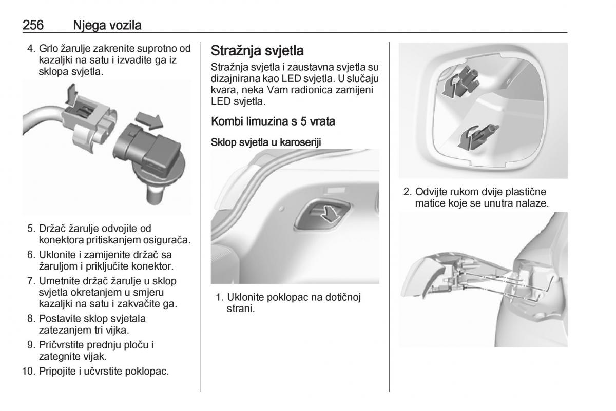 Opel Insignia B vlasnicko uputstvo / page 258