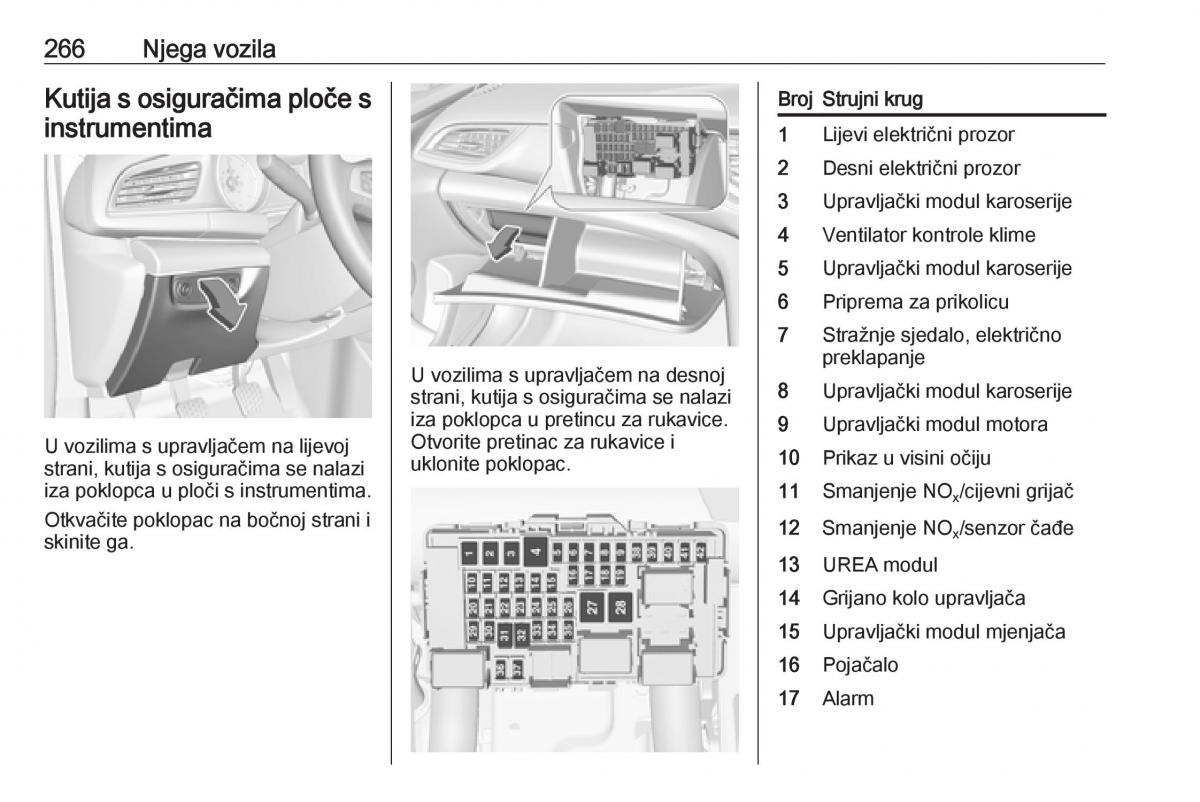 Opel Insignia B vlasnicko uputstvo / page 268