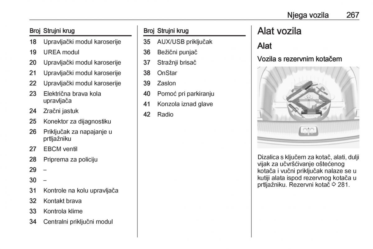 Opel Insignia B vlasnicko uputstvo / page 269