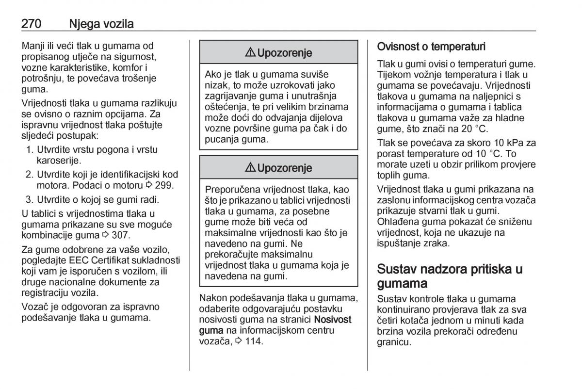 Opel Insignia B vlasnicko uputstvo / page 272