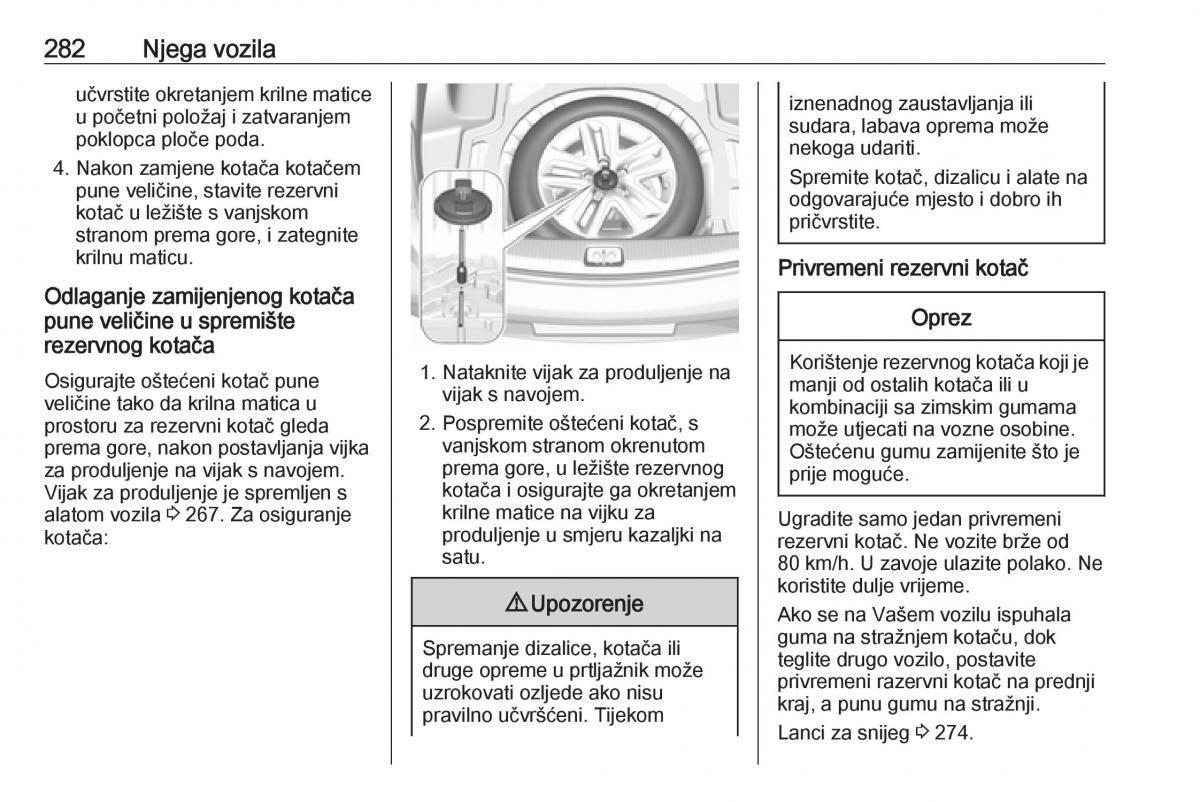 Opel Insignia B vlasnicko uputstvo / page 284