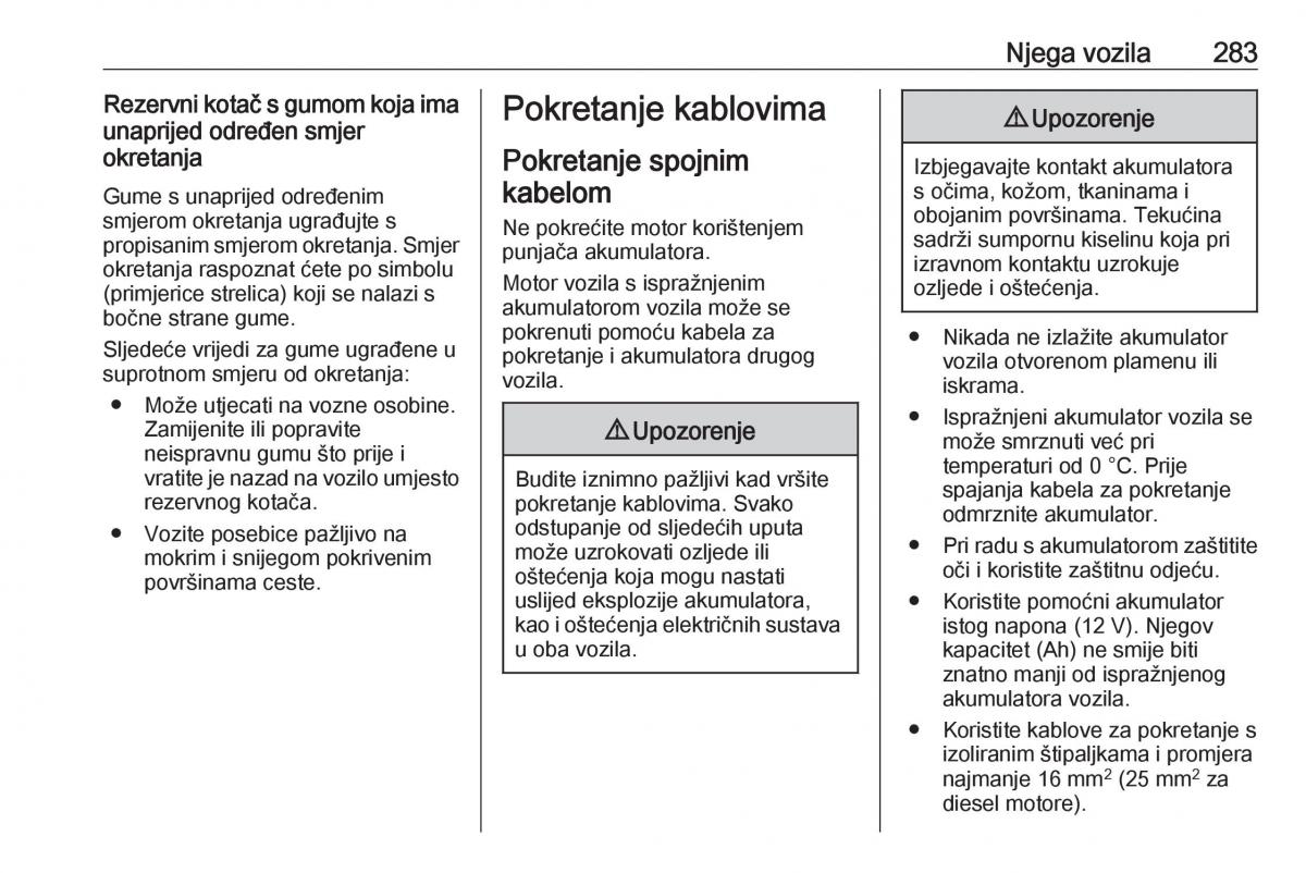 Opel Insignia B vlasnicko uputstvo / page 285