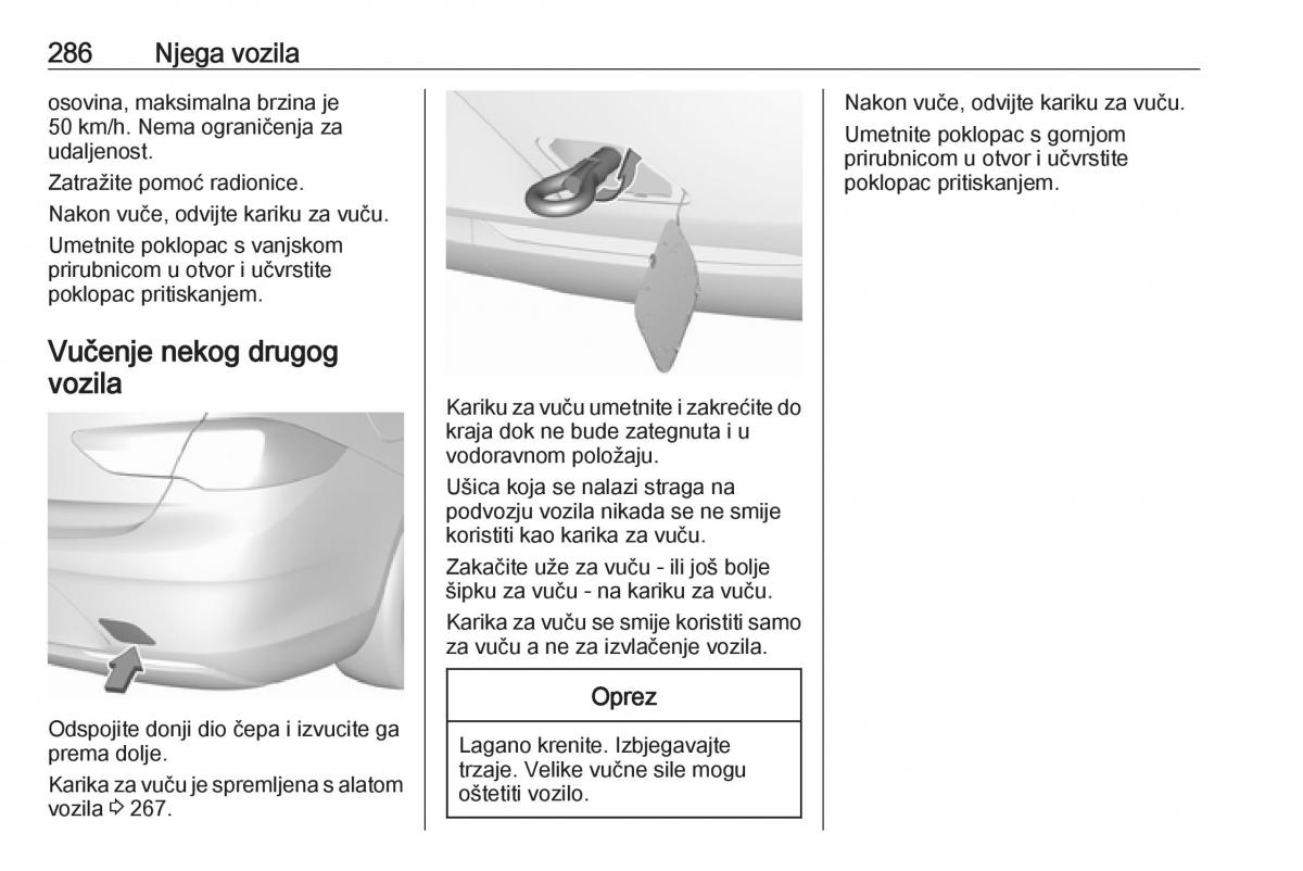 Opel Insignia B vlasnicko uputstvo / page 288