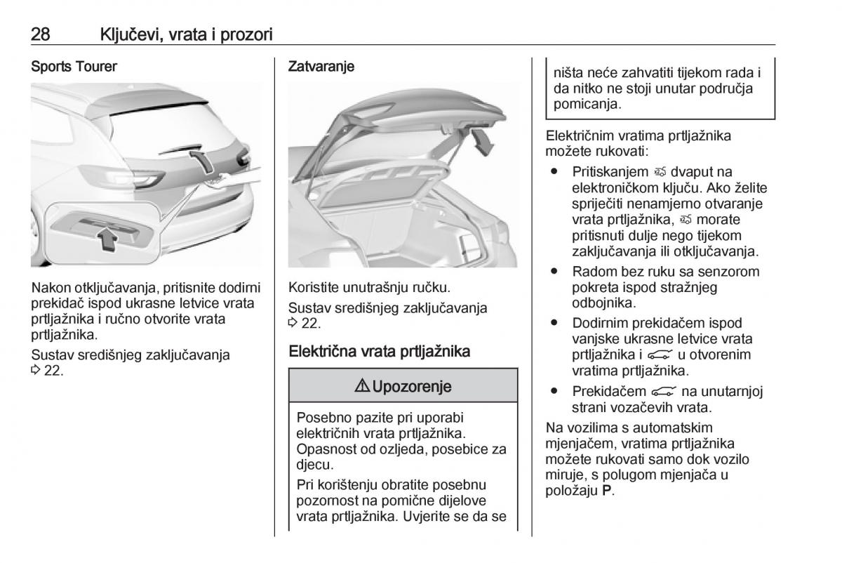 Opel Insignia B vlasnicko uputstvo / page 30